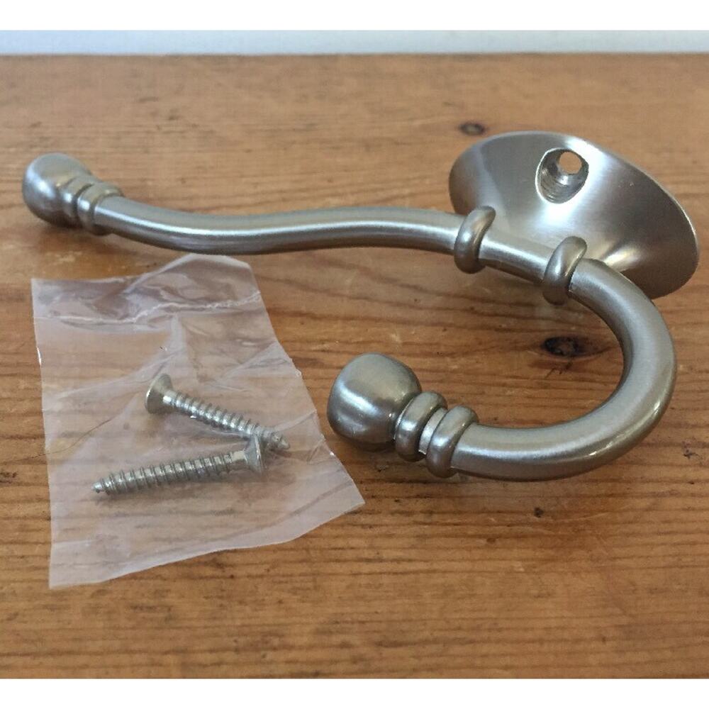NEW Liberty Hardware BRAINERD B46305J-BSN Brushed Nickel Ball End Coat Wall Hook